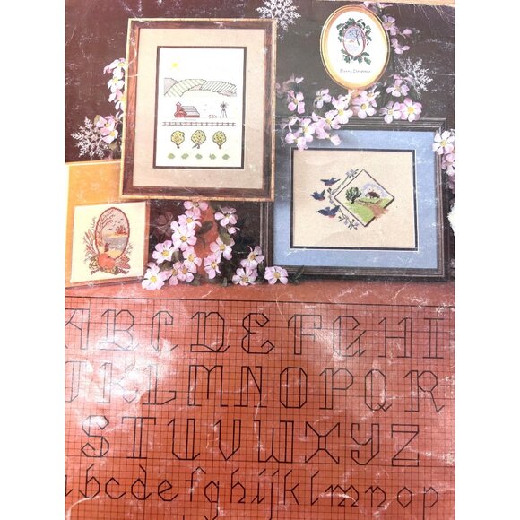 Four Seasons Charted Designs For Cross Stitch & Needlepoint By Anne Van Wagner Y - Picture 3 of 4